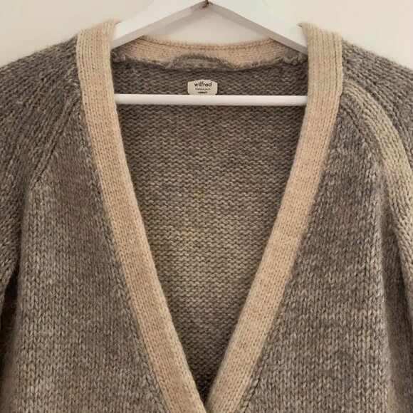 Wilfred Alpaca Wool Blend Cardigan - Picture 3 of 4